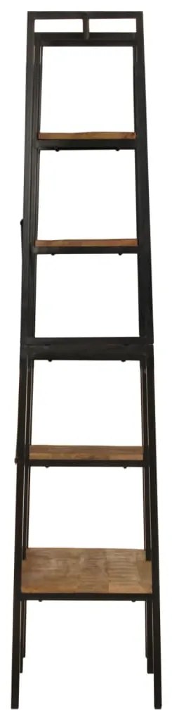 Roupeiro com prateleiras 90x40x190 cm mangueira maciça/ferro