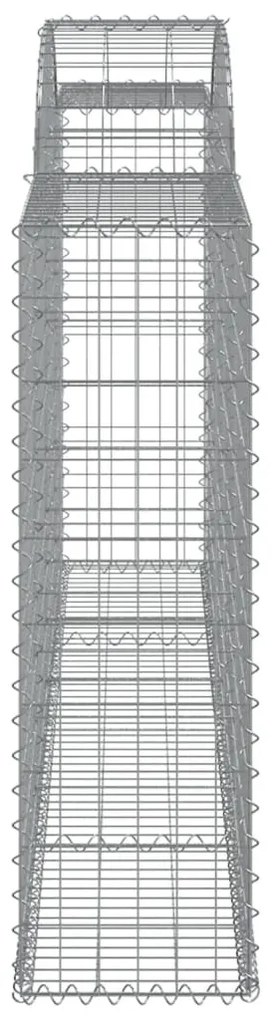 Cesto gabião arqueado 300x30x100/120 cm ferro galvanizado