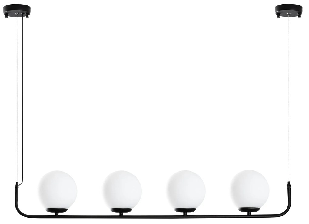Candeeiro Chandelier Faruk – Preto – 15 cm (4 Peças)