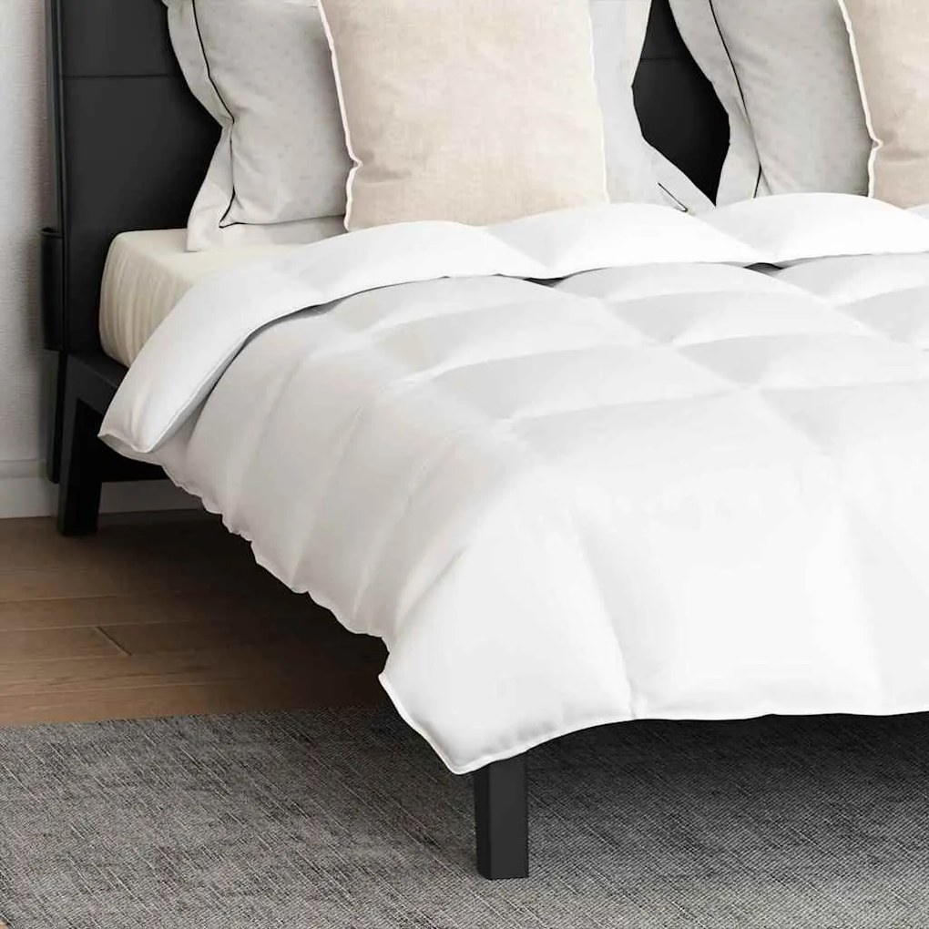 Edredão Outros 3 pcs Branco 200 x 220 cm Penugem
