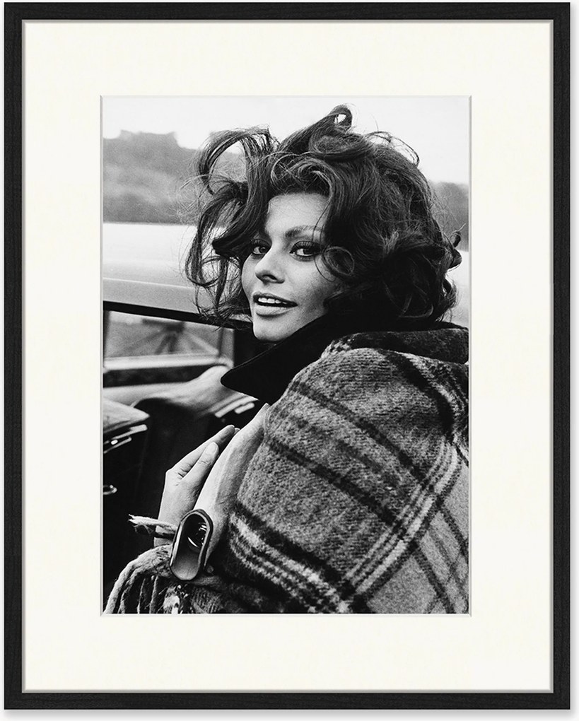 Impressão digital emoldurada Sophia Loren