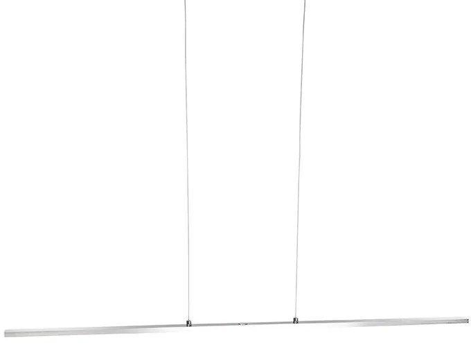Candeeiro de suspensão design em aço com dimmer tátil incl. LED - Platinum