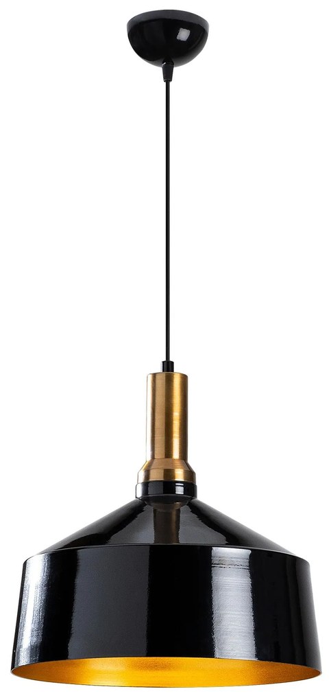 Candeeiro Suspenso Berceste – Preto – 35 x 35 cm