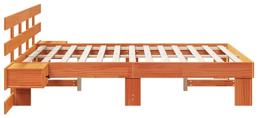 Estrutura da Cama com gaveta Castanho 120 x 200 cm
