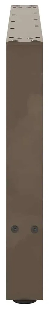 Pés para mesa de centro em aço natural, 2 peças, 70x (42-43) cm, aço