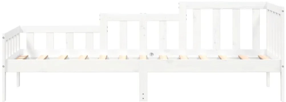 Sofá-cama sem colchão 90x200 cm madeira de pinho maciça branco