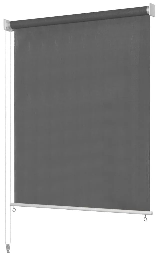 vidaXL Estore de rolo para exterior 140x230 cm antracite