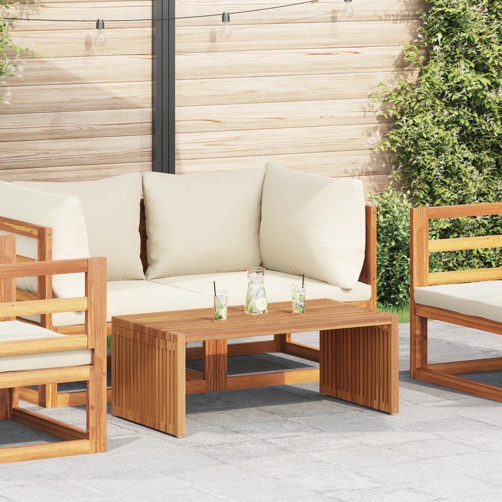 vidaXL Mesa Lateral de Jardim 90x49.7x36 cm Madeira Sólida Teca