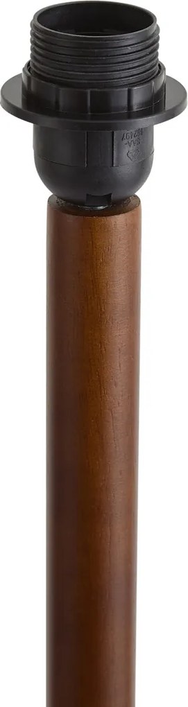 Candeeiro de Pé Japandi Madeira de Nogueira Sem Abajur 133cm - Mels
