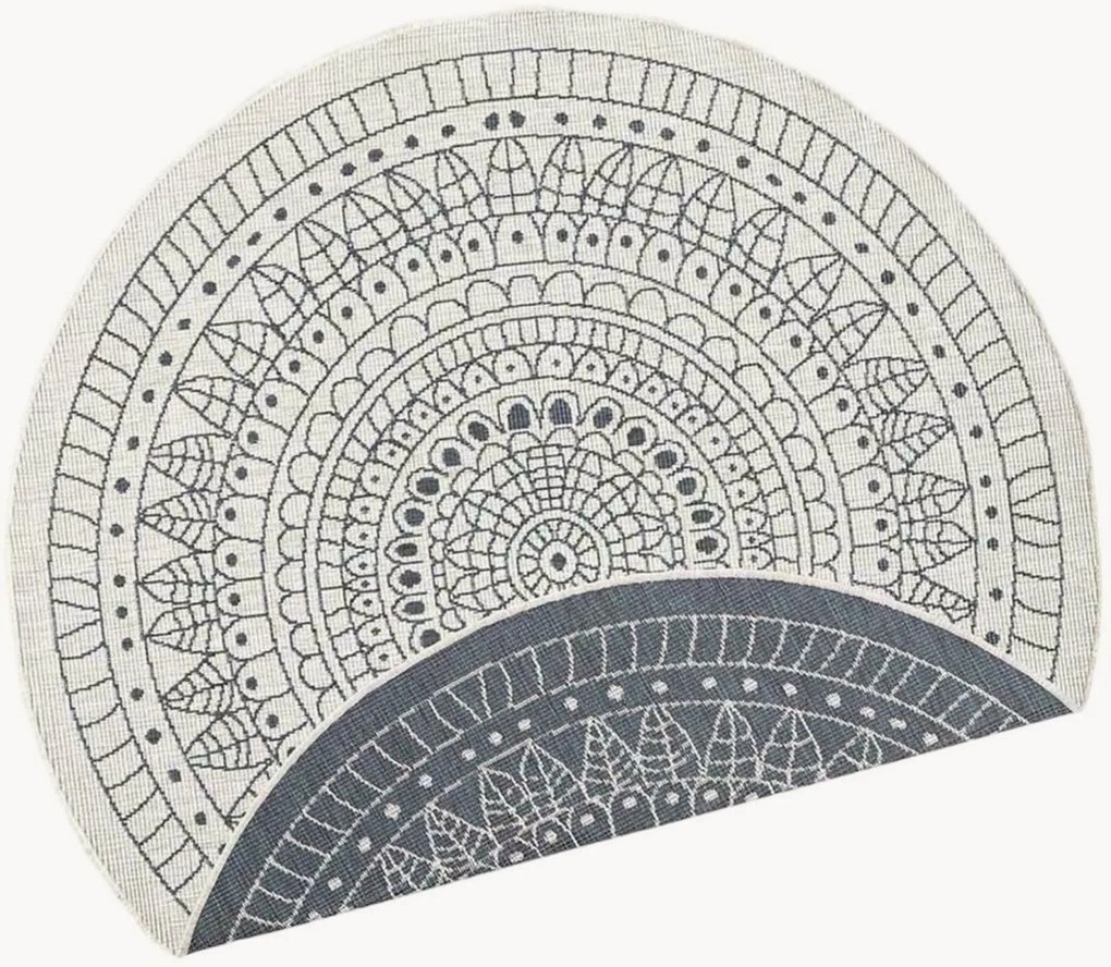 Tapete redondo reversível para interior e exterior Porto