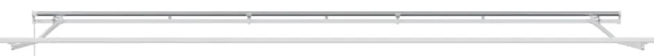 Toldo retrátil manual 600x300 cm antracite e branco