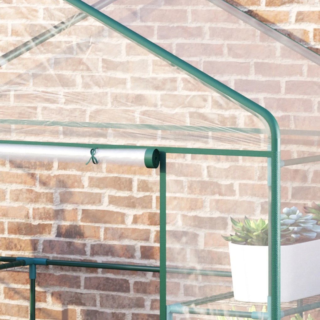 Estufa de Jardim Estufa para Cultivo de Plantas com 8 Prateleiras Cobe