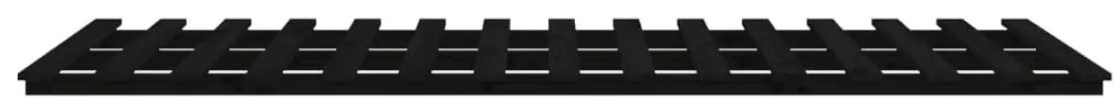 Estrutura de cama 75x190 cm madeira de pinho maciça preto