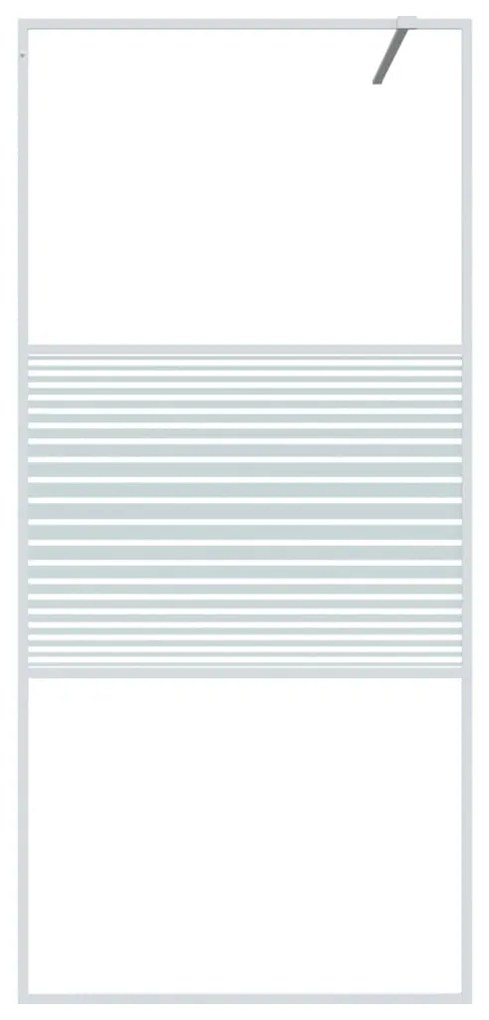 Divisória de chuveiro vidro transparente ESG 90x195 cm branco