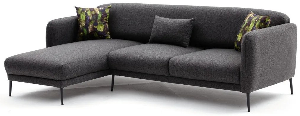 Sofá-Cama de Canto Venus – Antracite – 265x80x163 cm