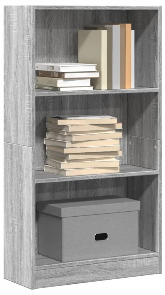 vidaXL Estante 60x24x109 cm derivados de madeira cinzento sonoma