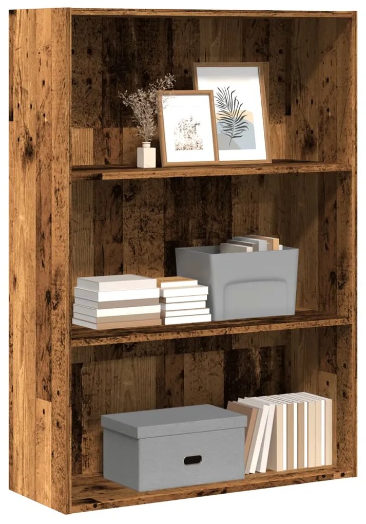 vidaXL Estante 80x30x114 cm derivados de madeira madeira velha