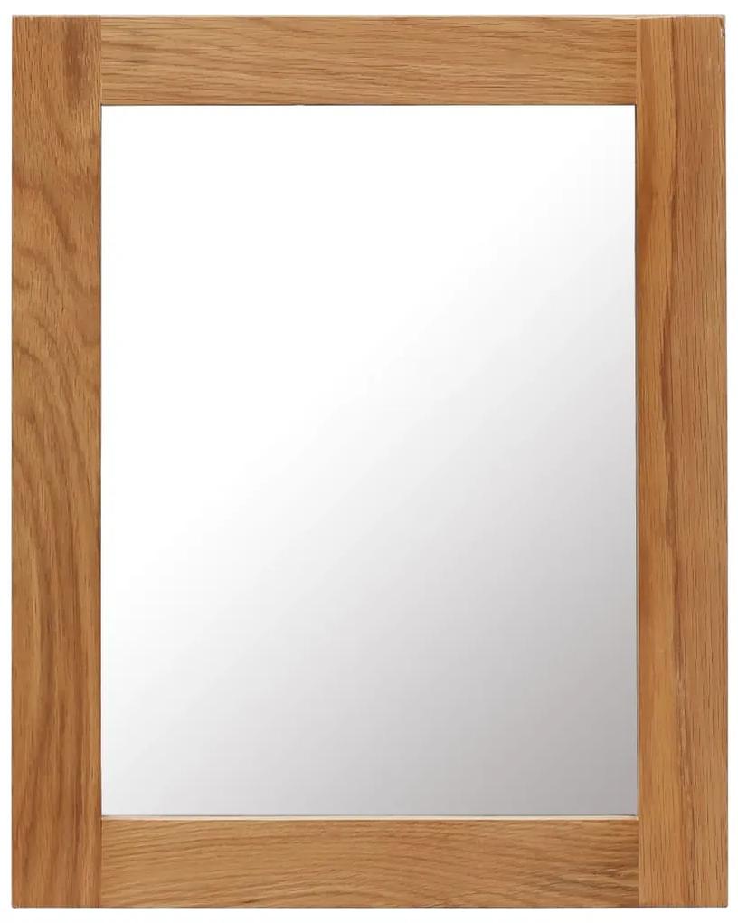 247455 vidaXL Espelho 40x50 cm madeira de carvalho maciça