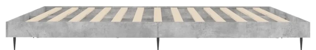 Estrutura de cama 120x200 cm derivados de madeira cinza cimento