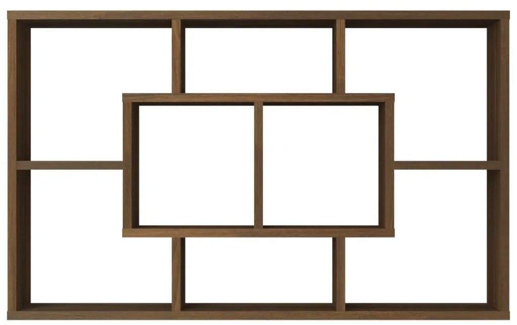 Prateleira parede 85x16x52,5cm madeira carvalho castanho