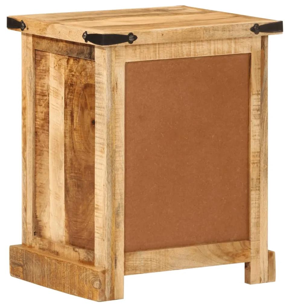 Mesa de cabeceira 40x35x50 cm madeira de mangueira maciça