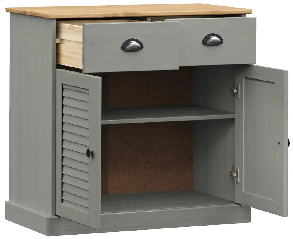 Aparador com gavetas VIGO 78x40x75 cm pinho maciço cinzento