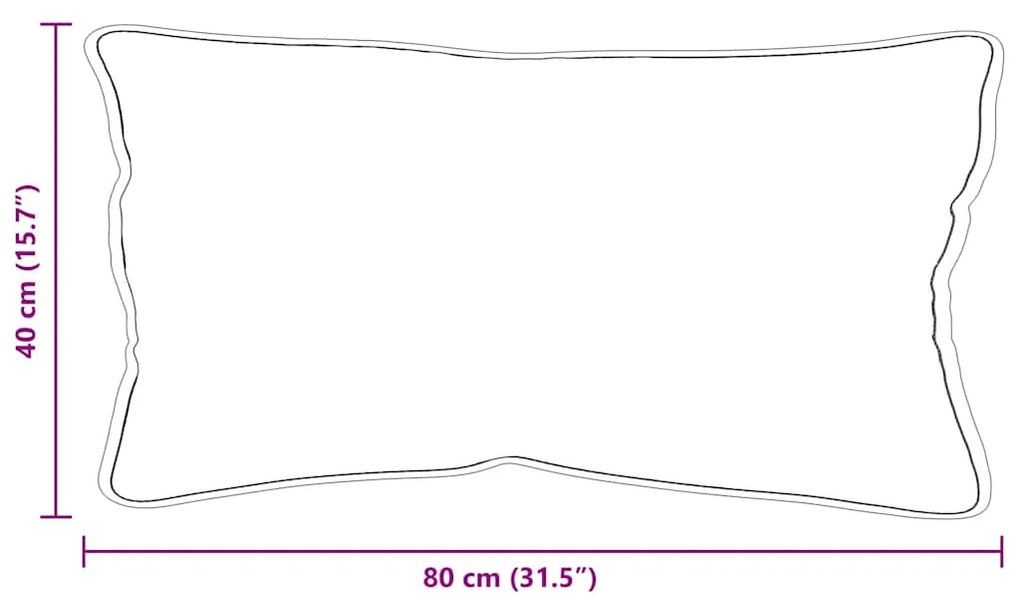 Almofada Branco 40 x 80 cm 85gsm 100% poliéster
