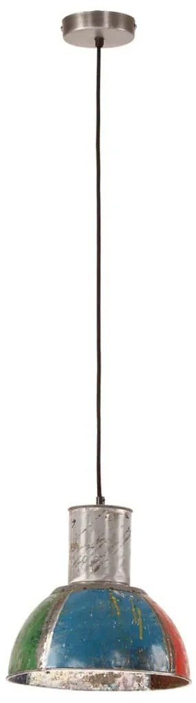 Candeeiro suspenso industrial redondo 25W 28,5 cm E27 multicor