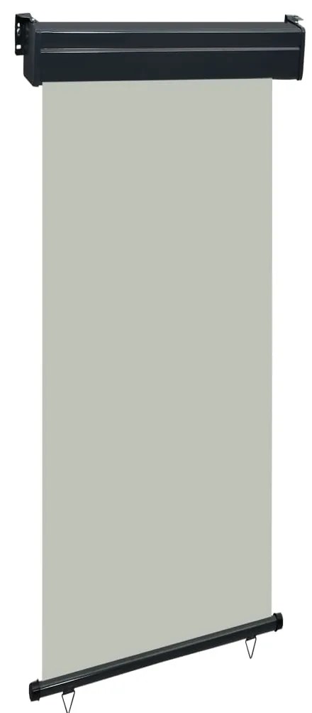 Toldo lateral para varanda 80x250 cm cinzento