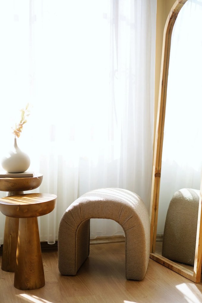 Pouffe Nu – Castanho – 51x45x46 cm