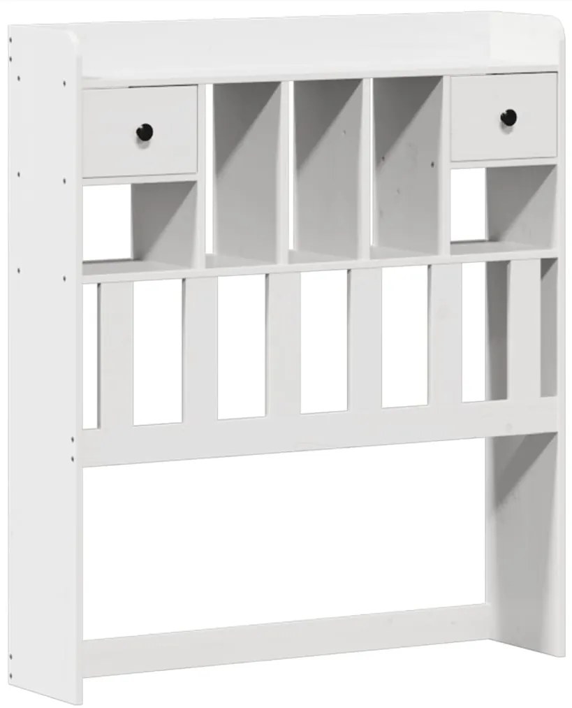 Cama sem colchão 75x190 cm madeira de pinho maciça branco