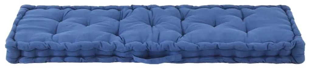 Almofadão p/ móveis de paletes algodão 120x40x7 cm azul-claro
