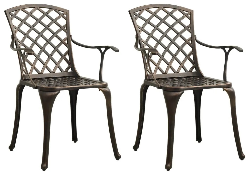 3 pcs conjunto bistrô alumínio fundido bronze