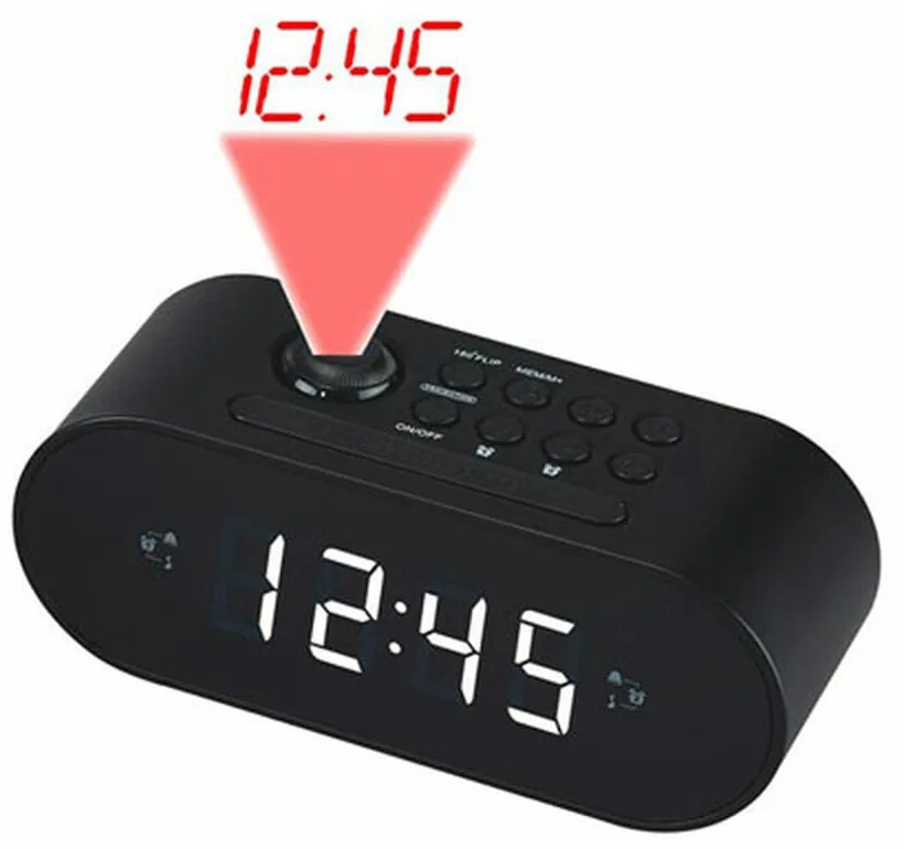 Rádio-Relógio Denver Electronics 1" LED
