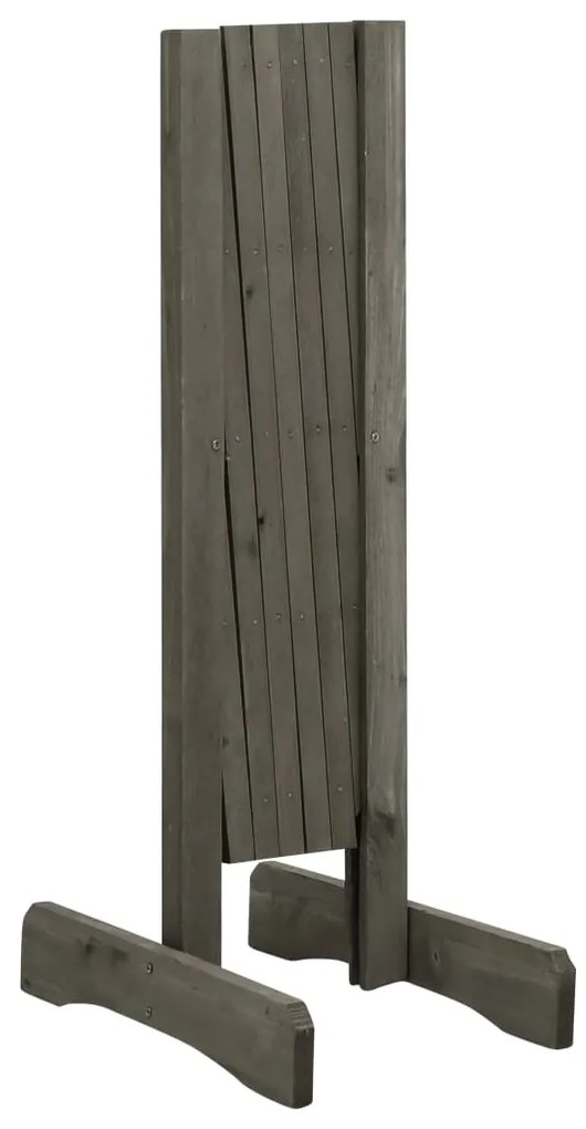 Vedação em treliça para jardim 120x60 cm abeto maciço cinzento