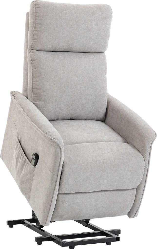 HOMCOM Poltrona Elevatória Elétrica, Poltrona Relax Elétrica em Chenille com Assento de Molas, Encosto Reclinável, Cinza | Aosom Portugal