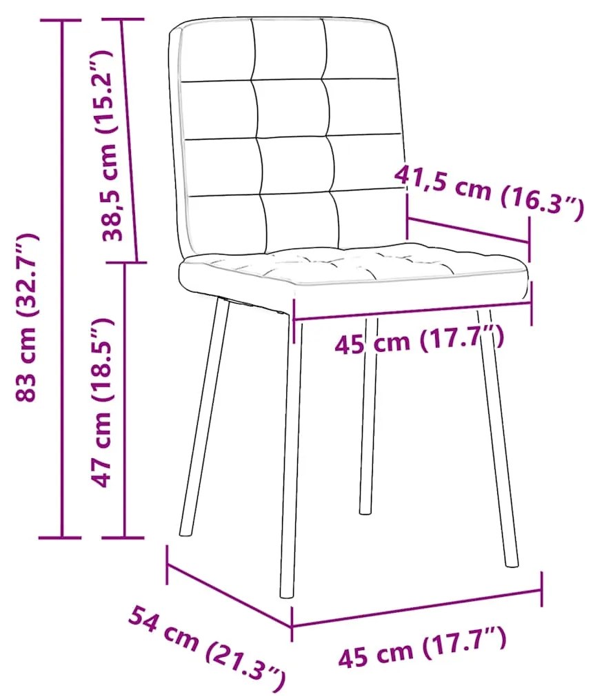 Cadeiras de jantar 2 pcs veludo cinzento-claro