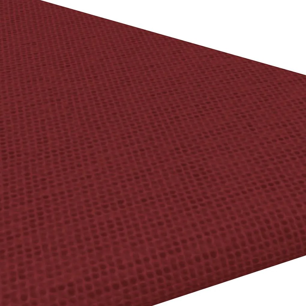 Painel de parede 12 pcs 30x30 cm tecido 0,54 m² vermelho tinto