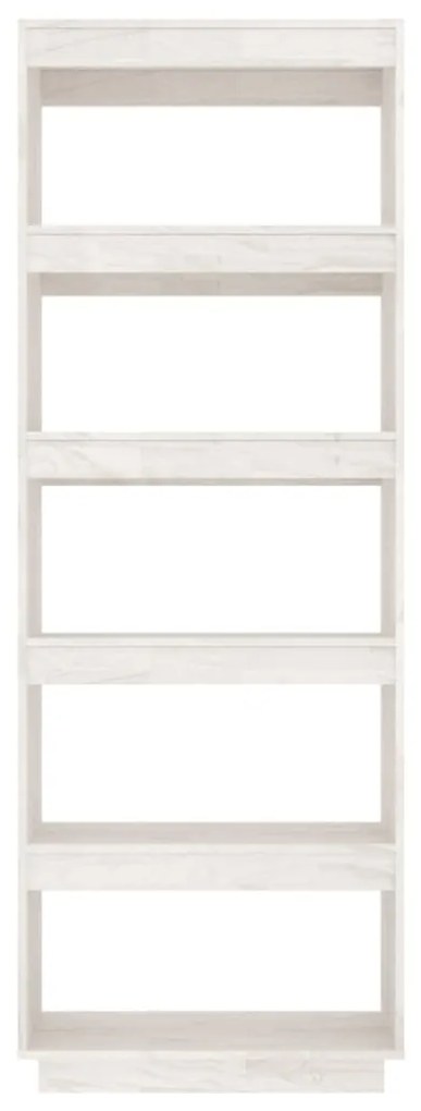 Estante/divisória 60x35x167 cm madeira de pinho maciça branco