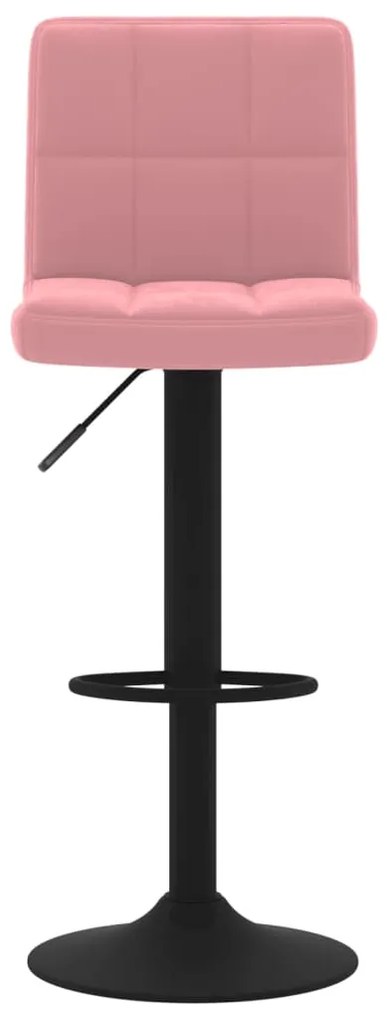 Bancos de bar 2 pcs veludo rosa