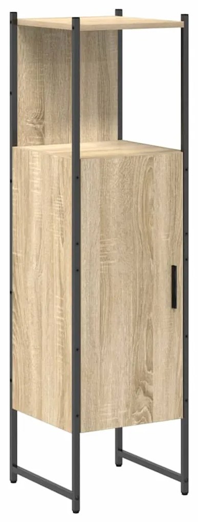 Conjunto de Móveis para Banheiro 4 pcs Carvalho sonoma