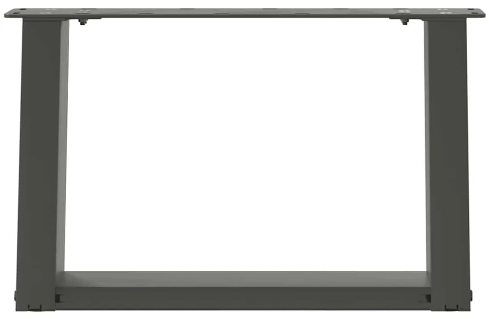 Pés para mesa de centro em forma de U, 2 peças, antracite, 50x(30-31)