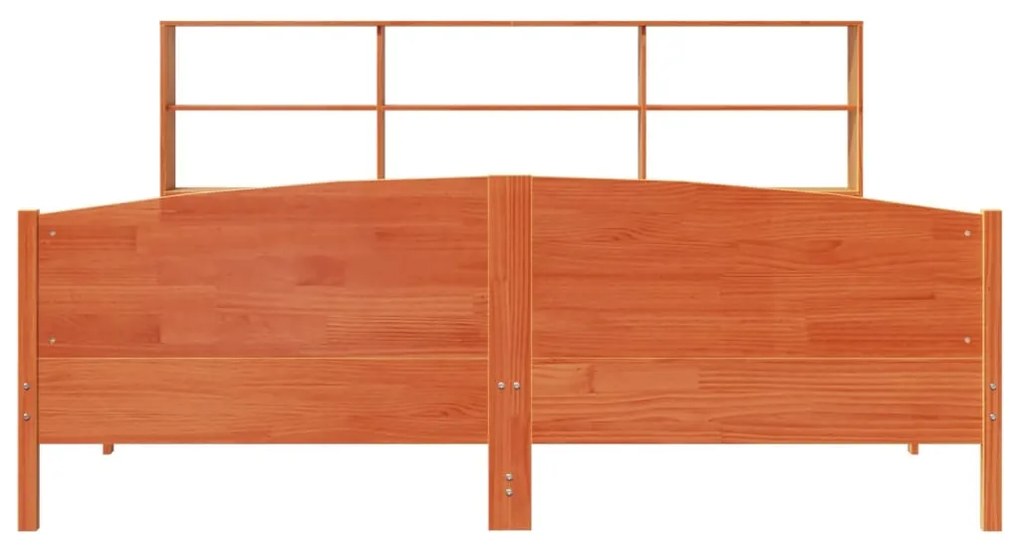 Cama com estante sem colchão 180x200 cm pinho maciço