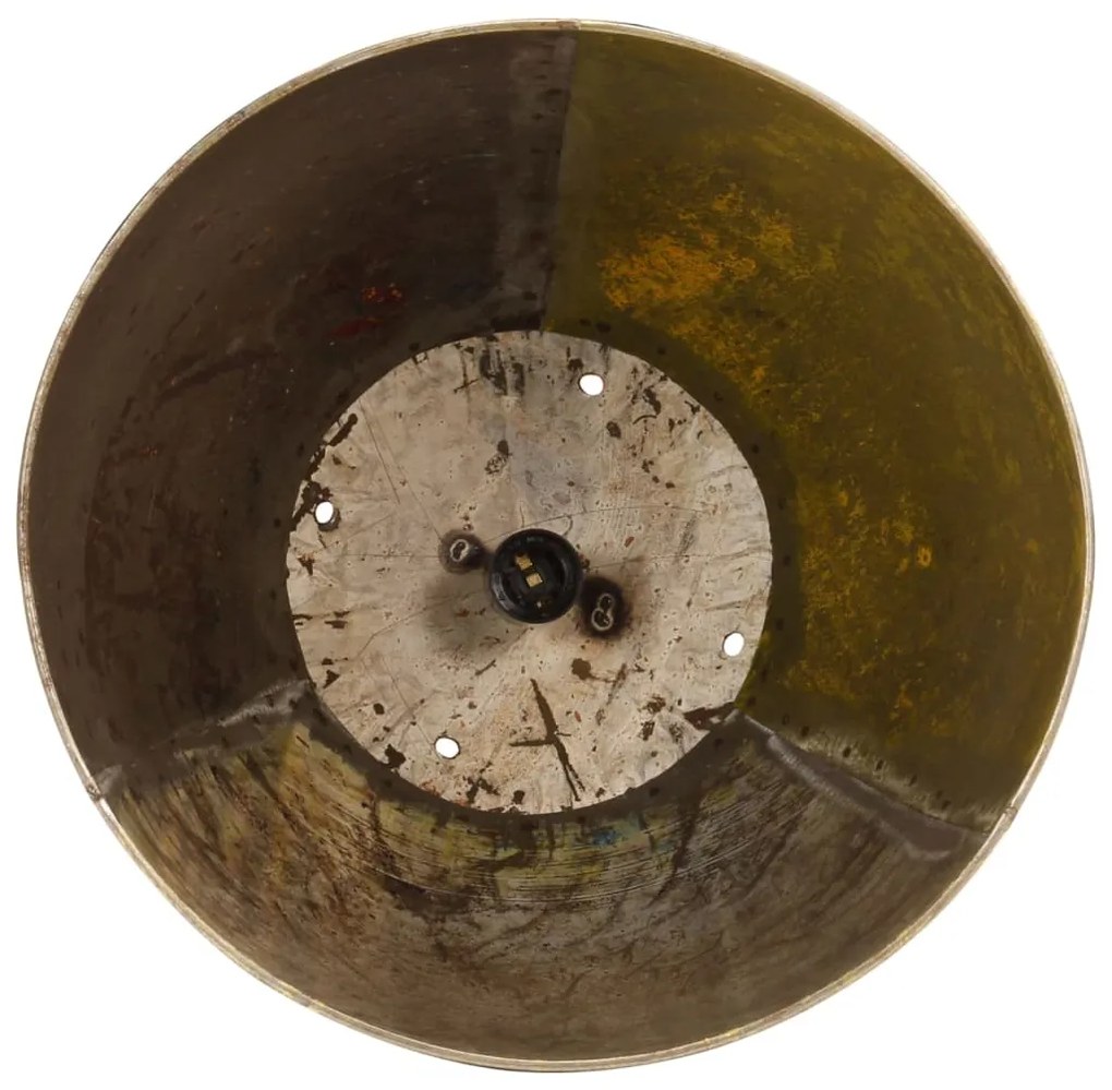 Candeeiro suspenso industrial redondo 25W 42 cm E27 multicor