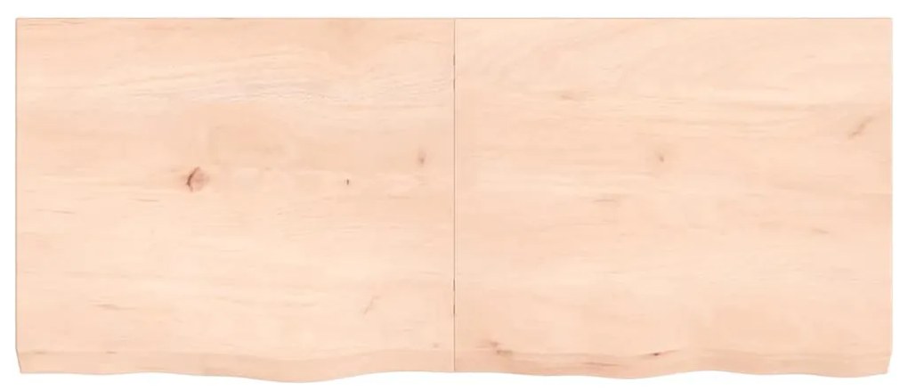 Prateleira de parede 120x50x(2-6)cm carvalho maciço não tratado