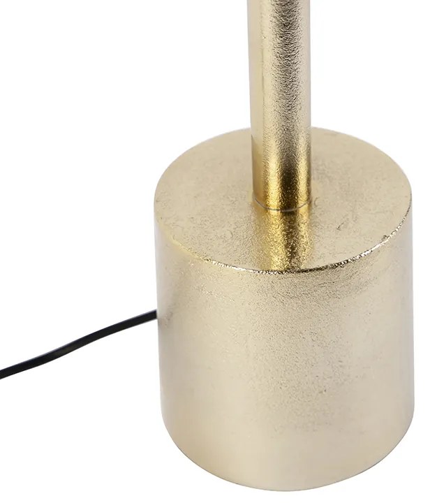 Candeeiro de mesa Art Deco dourado sem abajur - Diverso Art Deco
