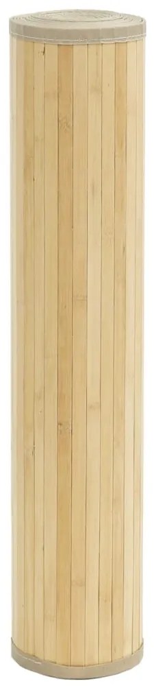 Tapete retangular 100x1000 cm bambu cor natural clara