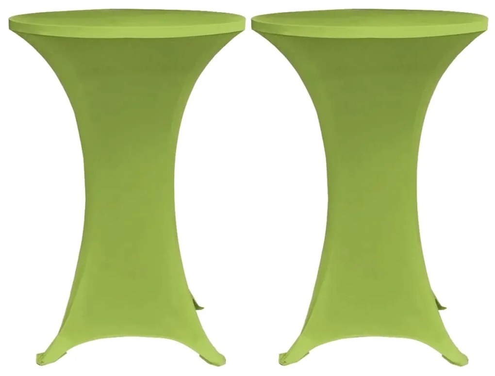 Capa extensível para mesa 4 pcs 70 cm verde