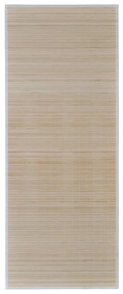 Tapetes retangulares de bambu natural 4 pcs 120x180 cm