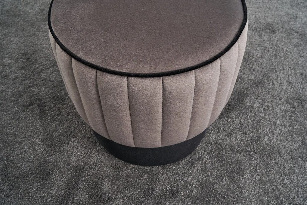 Pouffe Rose – Cinzento – 40x40x40 cm